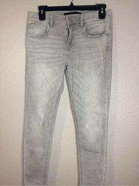 Light Gray Women’s Express Slim Jeans - Casual Stretch Denim